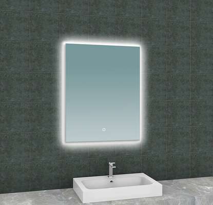 Badkamer spiegel met Led + anti condens rechthoek 60 x 80 cm