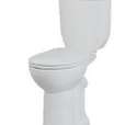 Toilet staand met bidetsproeier ideaal voor ouderen en mindervaliden, CA-uitgang verhoogd