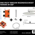 Regendoucheset Best-Design "One-Pack" inbouw "Verona-M-300"