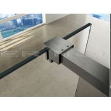 Profielset Wiesbaden Slim inclusief stabilisatiestang 120 cm geborsteld staal